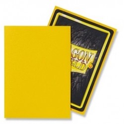 Dragon Shield Standard Card Sleeves Matte Yellow (100) Standard Size Card Sleeves